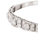 Art Déco Armband mit 5 Altschiffdiamanten zus. ca. 0,8 ct, - photo 3