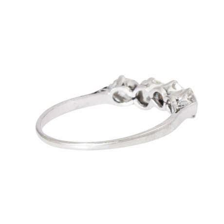 Ring mit 4 Altschliffdiamanten von zus. ca. 0,6 ct, - photo 3