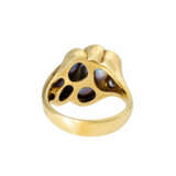 Ring mit barocker Perle und Brillanten, ca. 0,1 ct, - Foto 4