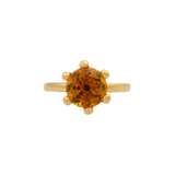 Ring mit facettiertem Citrin ca. 2,7 ct, - фото 2