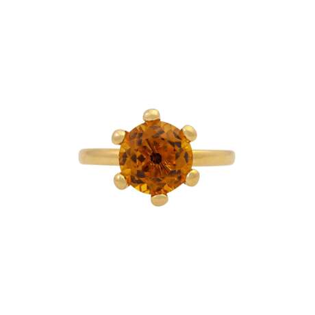 Ring mit facettiertem Citrin ca. 2,7 ct, - Foto 2