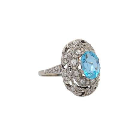 Ring mit feinem Aquamarin ca. 1,6 ct, - photo 1