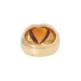 Ring mit Citrincabochon in Herzform, - photo 3