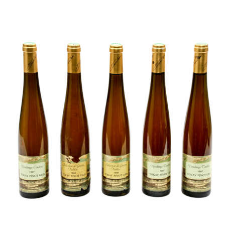 5 Flaschen Vendange Tardine Tokay Pinot Gris 1997 und Selection 1998 - photo 1
