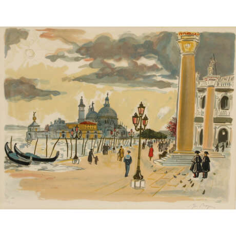 BRAYER, YVES (1907-1990, französischer Künstler), "Venedig", - Foto 1