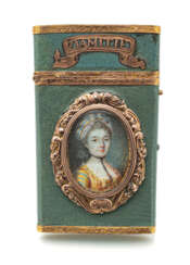 Carnet de bal mit Doppelportrait, „Souvenir D’Amitie"