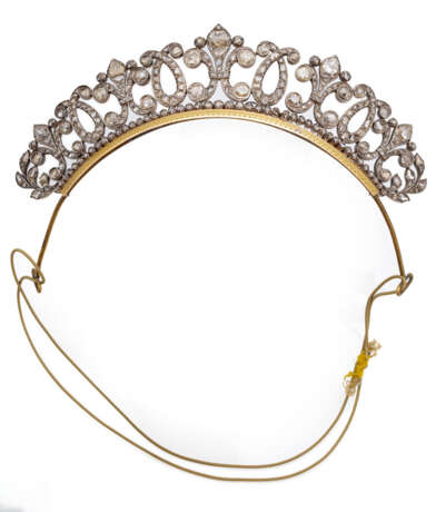 Äußerst seltenes klassizistisches Diadem mit Diamantbesatz - Foto 3