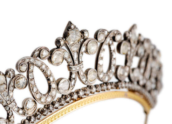 Äußerst seltenes klassizistisches Diadem mit Diamantbesatz - Foto 5