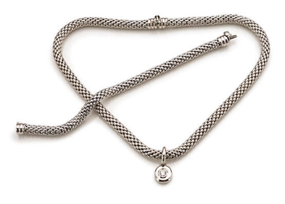 Collier mit Diamantanhänger und Armband - photo 1