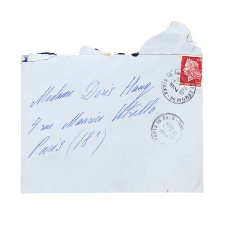 ERTÉ (d.i. Romain de Tirtoff; Petersburg 1892-1990 Paris), handschriftlicher Brief des Erté an Doris Haug vom 24.10.1970, - фото 1
