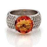 Diamant-Citrin-Ring - Foto 1