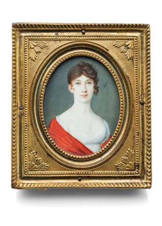 Bildnis einer jungen Dame mit rotem Schal - photo 1