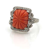 Korallen-Diamant-Ring - Foto 1
