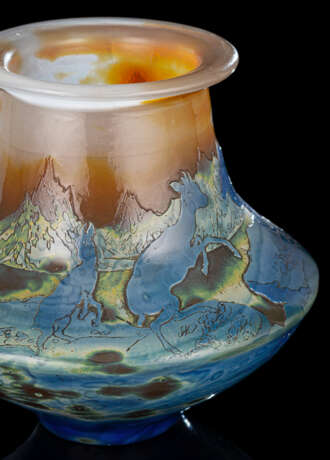 Vase mit Gemsen in Berglandschaft - photo 3