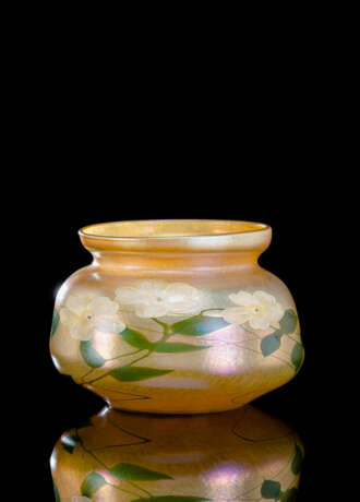 "Favrile" Glas-Vase mit Seerosendekor - Foto 2