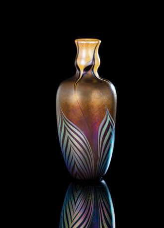 Favrile Glas Vase mit Lüsterdekor - photo 1