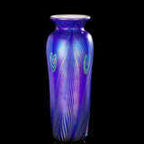 Tiffany Pfauenauge Favrile Glas Vase - Foto 1