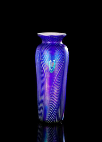 Tiffany Pfauenauge Favrile Glas Vase - Foto 2