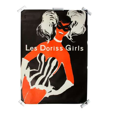 GRUAU, RENÉ, ATTR. (1909-2004), Werbeplakat "Les Doriss Girls", Ende 1950er Jahre, - фото 1