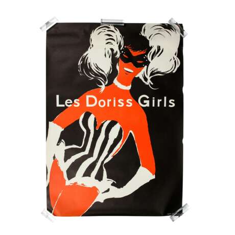 GRUAU, RENÈ, ATTR. (1909-2004), Werbeplakat "LES DORISS GIRLS", Ende 1950er Jahre, - Foto 1