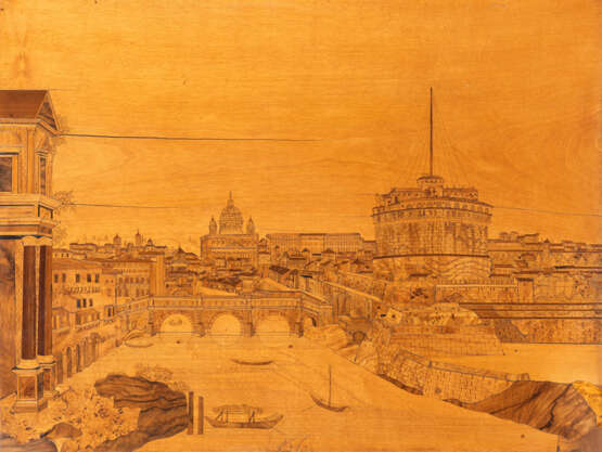 Intarsienbild mit Rom-Ansicht - photo 1