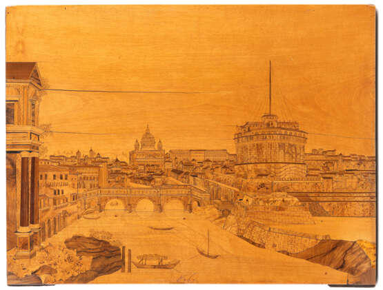Intarsienbild mit Rom-Ansicht - photo 2