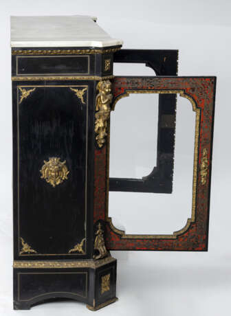 Paar Vitrinen im Louis-XV-Stil mit Boulle-Marketerie - photo 13