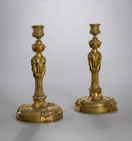 Paar Kerzenleuchter im Louis-XVI-Stil - photo 2