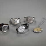 Vier Armbanduhren und Taschenuhr - photo 2
