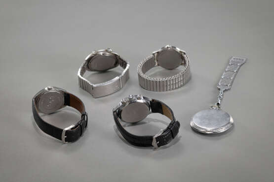 Vier Armbanduhren und Taschenuhr - Foto 3