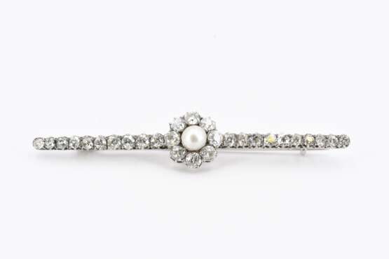 Diamond Pearl Brooch - photo 2