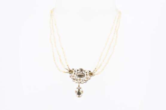 Pearl Diamond Necklace - фото 4