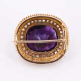 Amethyst Diamond Brooch - photo 3