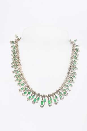 Emerald Diamond Necklace - фото 5