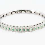 Emerald Diamond Set: Bangle and Earstuds/clips - photo 4