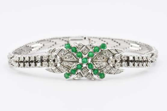 Smaragd-Diamant-Armband - photo 2