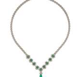 Emerald Diamond Necklace - фото 2