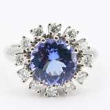 Tanzanite Diamond Ring - фото 2