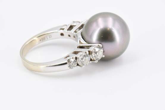 Pearl Diamond Ring - photo 6