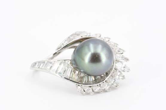 Tahiti Pearl-Diamond Set: Ring and Earrings - фото 15