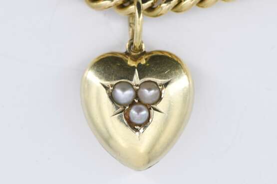 Gold Diamond Necklace with seven Pendants - Foto 8