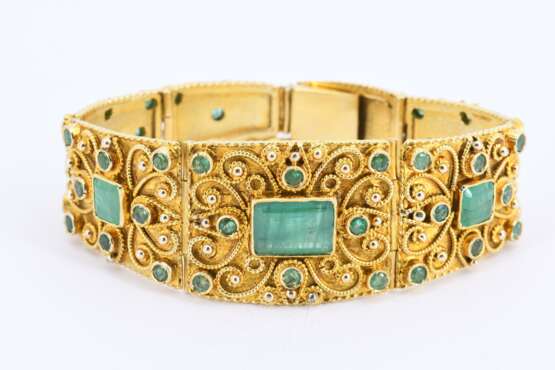 Historicising Emerald Set: Bracelet and Necklace - фото 5