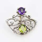 Amethyst Diamond Brooch - Foto 2