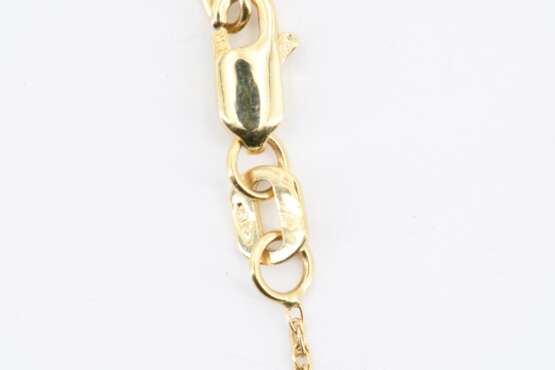 Garnet Diamond Pendant Necklace - фото 8