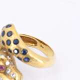 Gemstone Diamond Set: 2 Rings, Pendant and Earclips - photo 5