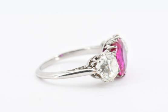 Burma Ruby Diamond Ring - photo 5