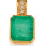 Emerald Diamond Pendant - Foto 1
