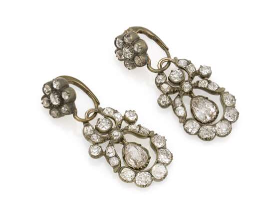Antique Diamond Earrings - Foto 1