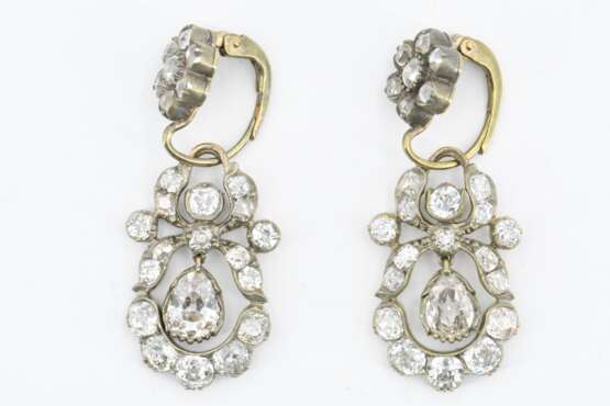Antique Diamond Earrings - Foto 4