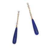 Lapis Lazuli Diamond Earrings - photo 1